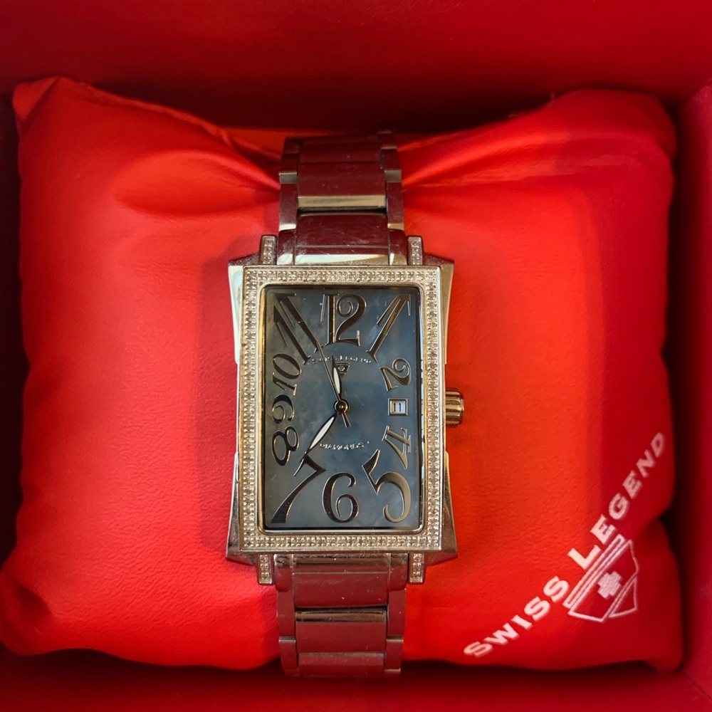 Swiss Legend Watch w/ Diamonds